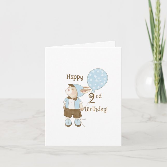 Birthday Baby Boy Two Card (Front)