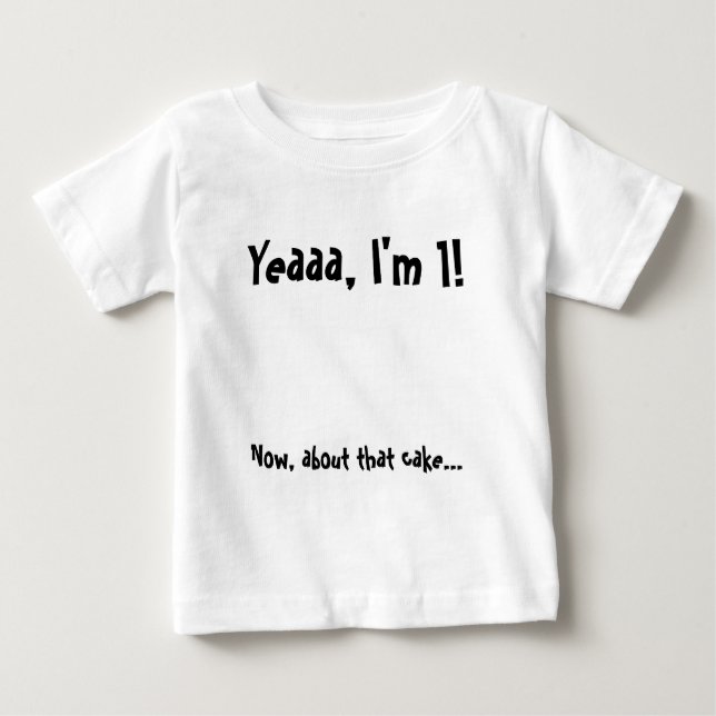 Birthday Baby Cake Eating Shirt (Front)