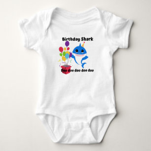 Birthday Baby Shark Bodysuit