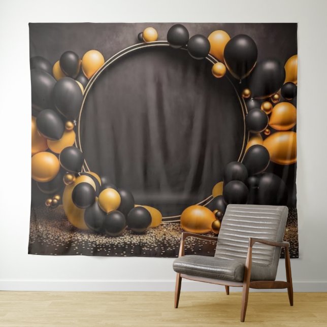  Birthday Backdrop Tapestry (In Situ (Horizontal))