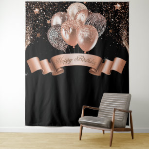 Birthday backdrop tapestry