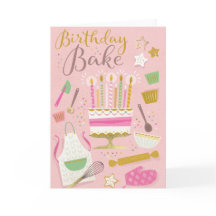 Birthday Bake Folded Card
