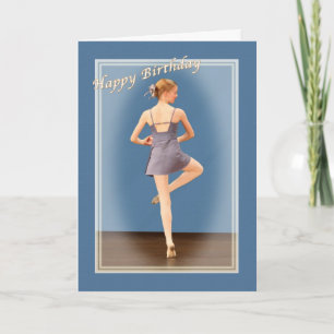 Birthday, Ballet Dancer Card