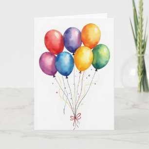 Birthday Balloon Art Card