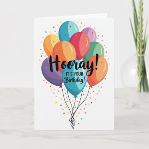 Birthday Balloon Confetti Card