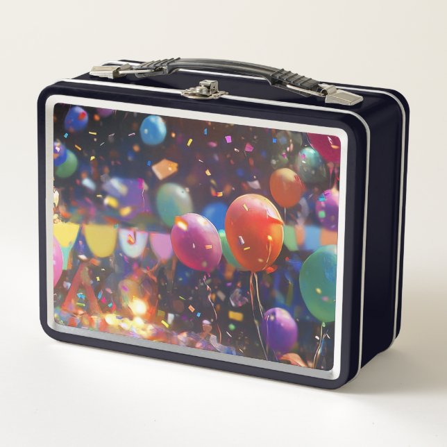 Birthday Balloon Food Box (Front)