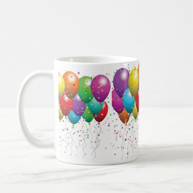 BIRTHDAY BALLOON MUGS  CUSTOMIZE (Left)