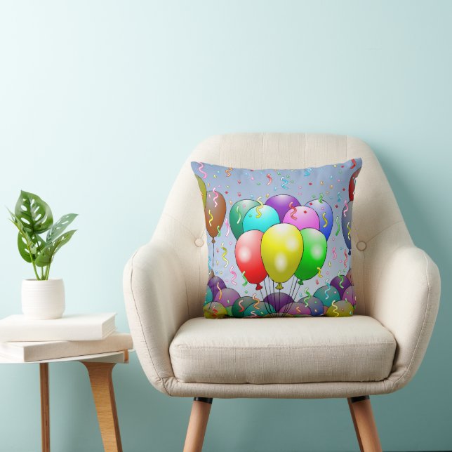 Birthday Balloon Party Cushion (Chair)
