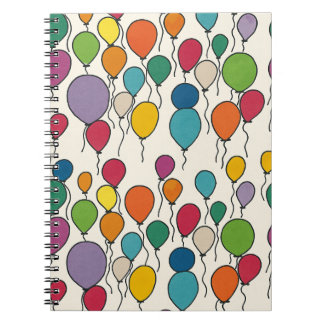Birthday Balloon Watercolor Blank Journal Notebook