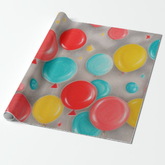 Birthday Balloon Wrap Wrapping Paper
