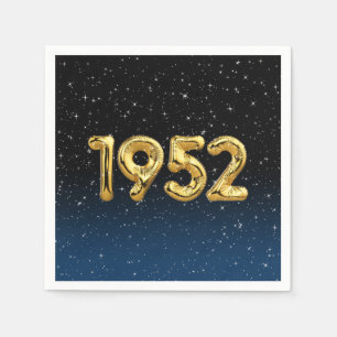 Birthday Balloons 1952 In Stars Napkins