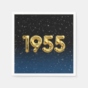 Birthday Balloons 1955 In Stars Napkins