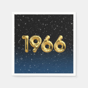 Birthday Balloons 1966 In Stars Napkins