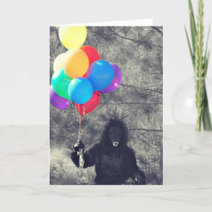 birthday balloons ape card
