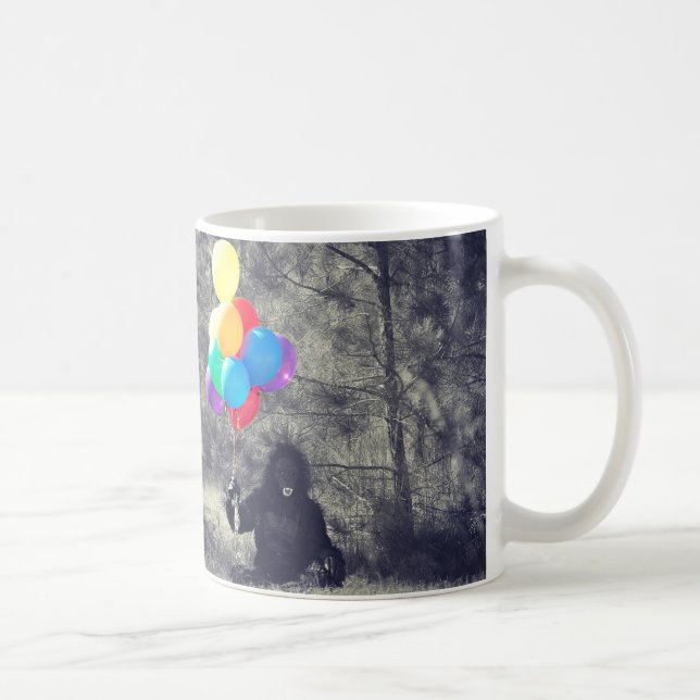 birthday balloons ape coffee mug (Right)