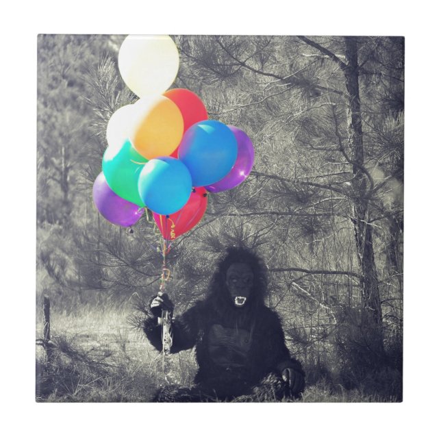 birthday balloons ape tile (Front)