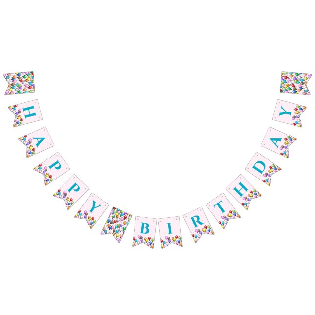 Birthday Balloons Bunting (All)