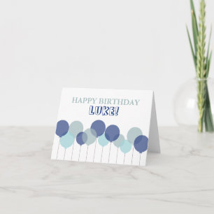 Birthday Balloons Card