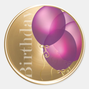 Birthday Balloons Envelope Seal