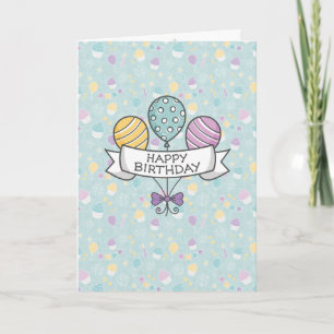 Birthday Balloons greeting card