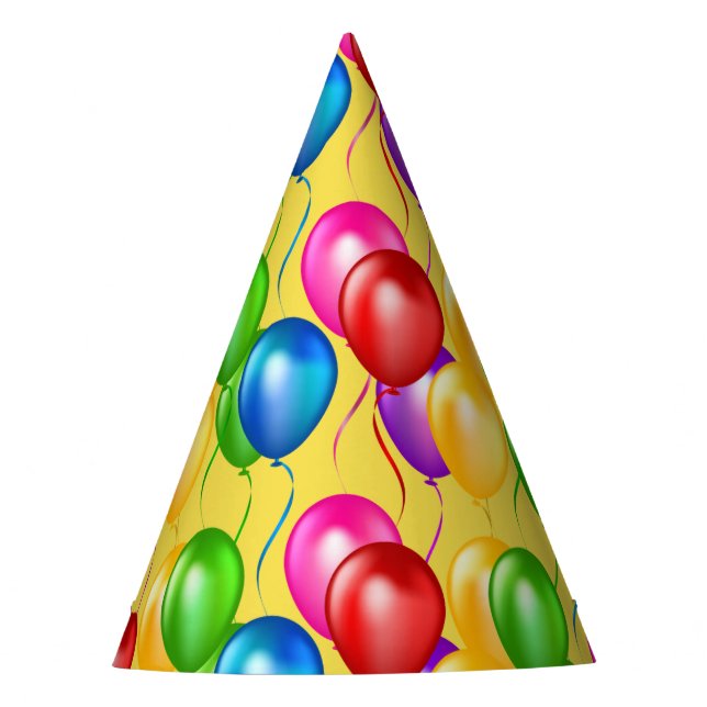 Birthday Balloons Party Hat (Front)