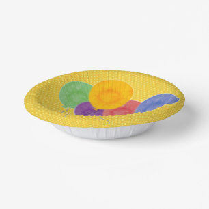 Birthday Balloons Party Paper Plate