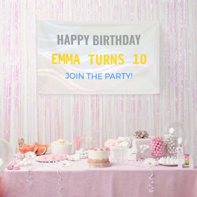 Birthday Banner | Custom | Party | Bold | Fun (Party)