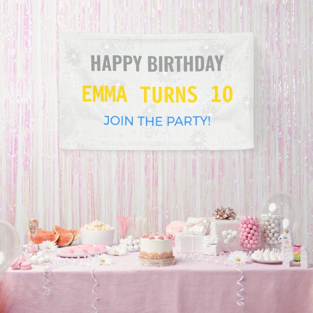 Birthday Banner | Custom | Party | Bold | Fun (Party)