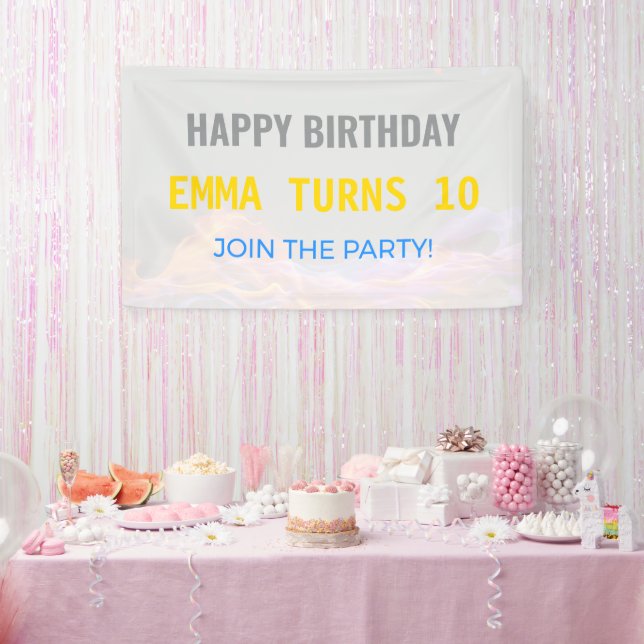 Birthday Banner | Custom | Party | Bold | Fun (Party)