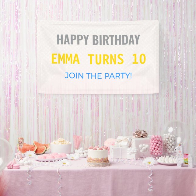 Birthday Banner | Custom | Party | Bold | Fun (Party)