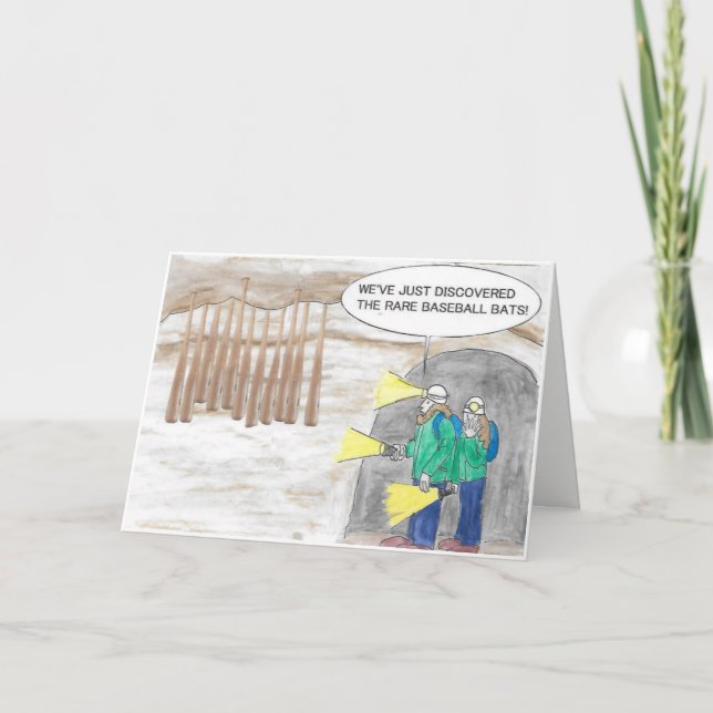 Birthday Baseball Bat Card (Front)