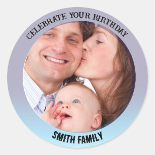Birthday Bash: Celebration Round Sticker