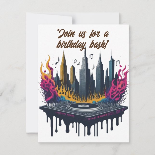 Birthday Bash! Invitation (Front)