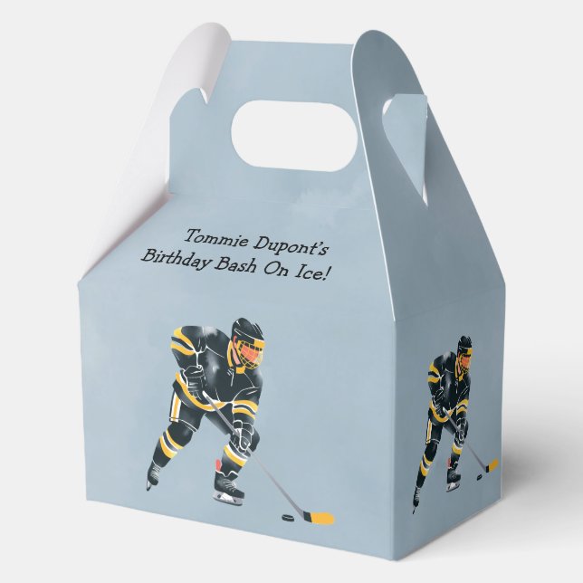 Birthday Bash On Ice Favour Box (Back)