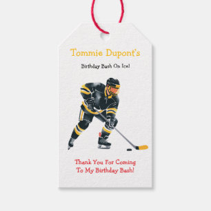 Birthday Bash On Ice Thank You Gift Tags