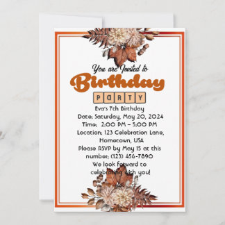 Birthday Bash: You're Invited! Invitation