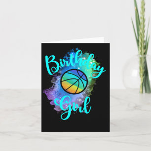 Birthday Basketball Girl  Card