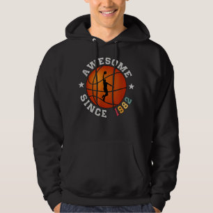 Birthday Basketball Player 40 years Old Awesome Si Hoodie
