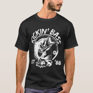 Birthday Bass Fisherman Born In 1988 Birth Year Ki T-Shirt