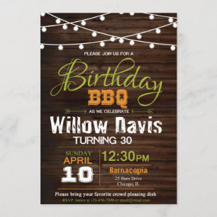 Birthday BBQ Card
