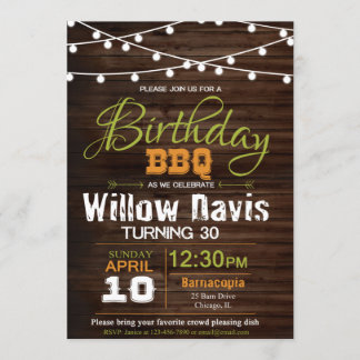 Birthday BBQ Card