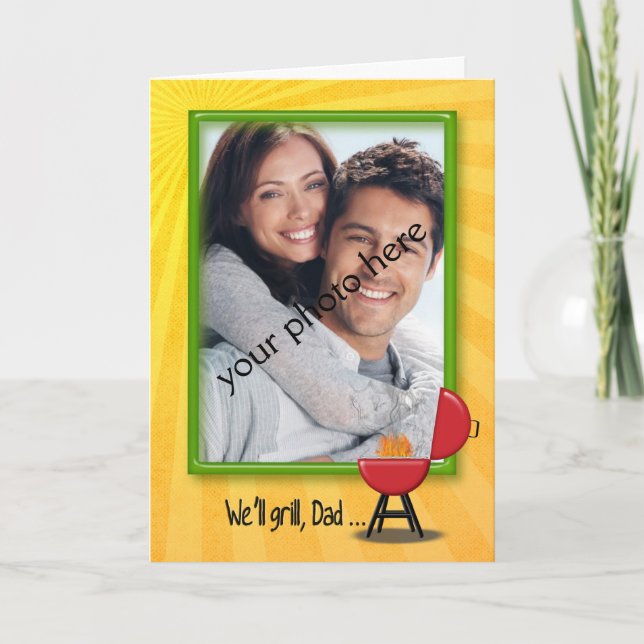 Birthday BBQ for Dad  Card (Front)