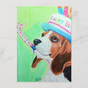 Birthday Beagle Card