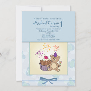 Birthday Bear Invitation