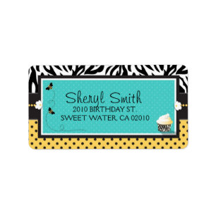 Birthday Bee Address Label