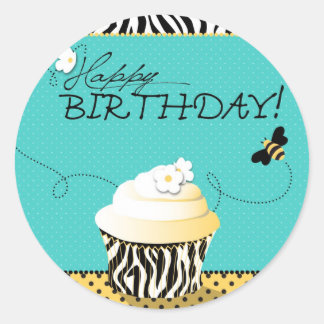 Birthday Bee Sticker