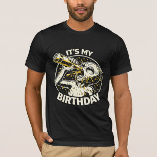 Birthday Beer Chugging Alien T-Shirt