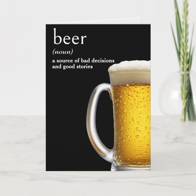 Birthday Beer Mug Card (Front)