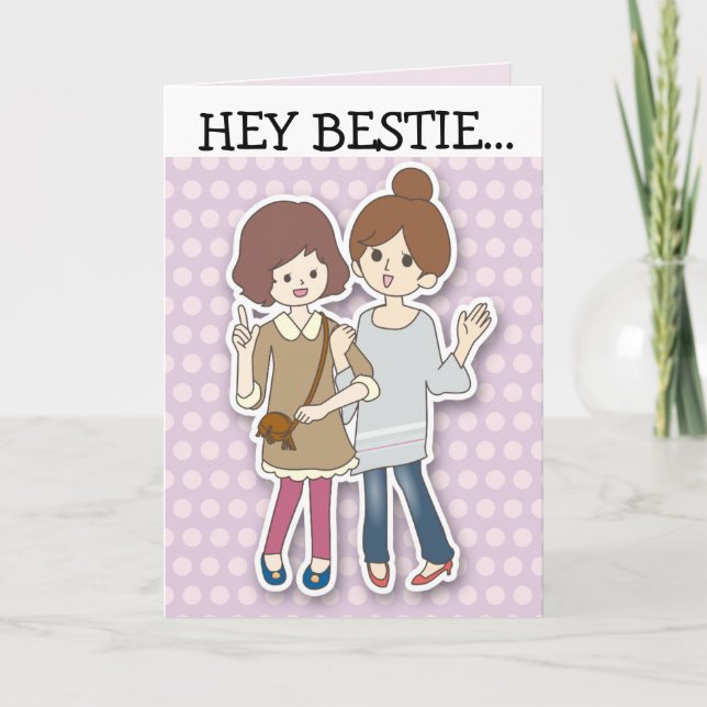 BIRTHDAY BEST FRIEND (BFF) Greeting Cards (Front)