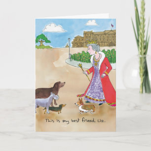 Birthday Best Friends - Corgi and Liz Card